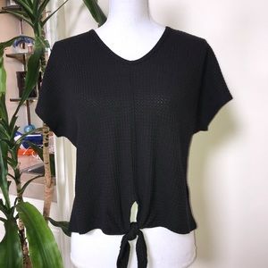 Anthropologie's Paper Crane Textured Top with Tie